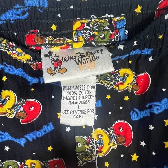 NWT Vintage Walt Disney World 1999 Pajama Shorts Sleep Boxer Size Large L D2629 - Picture 8 of 14